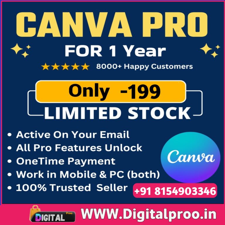 Canva pro subscription yearly 99