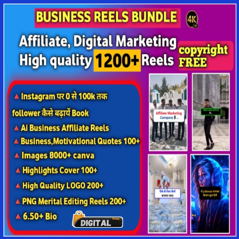 1200+ business affiliate marketing Reels Bundle free